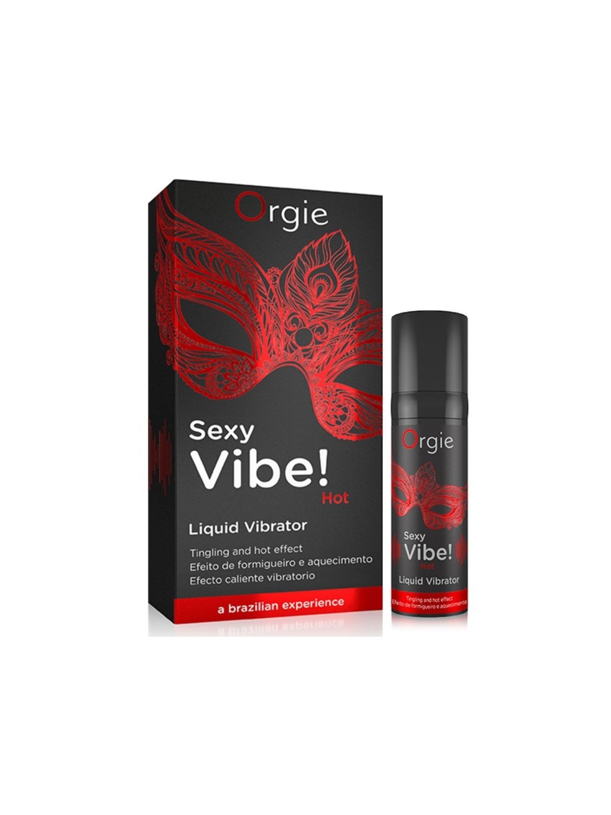 Sexy Vibe! Hot Vibrador Liquido Con Efecto Calor 15 ml - Comprar Vibrador líquido Orgie - Lubricantes veganos (1)
