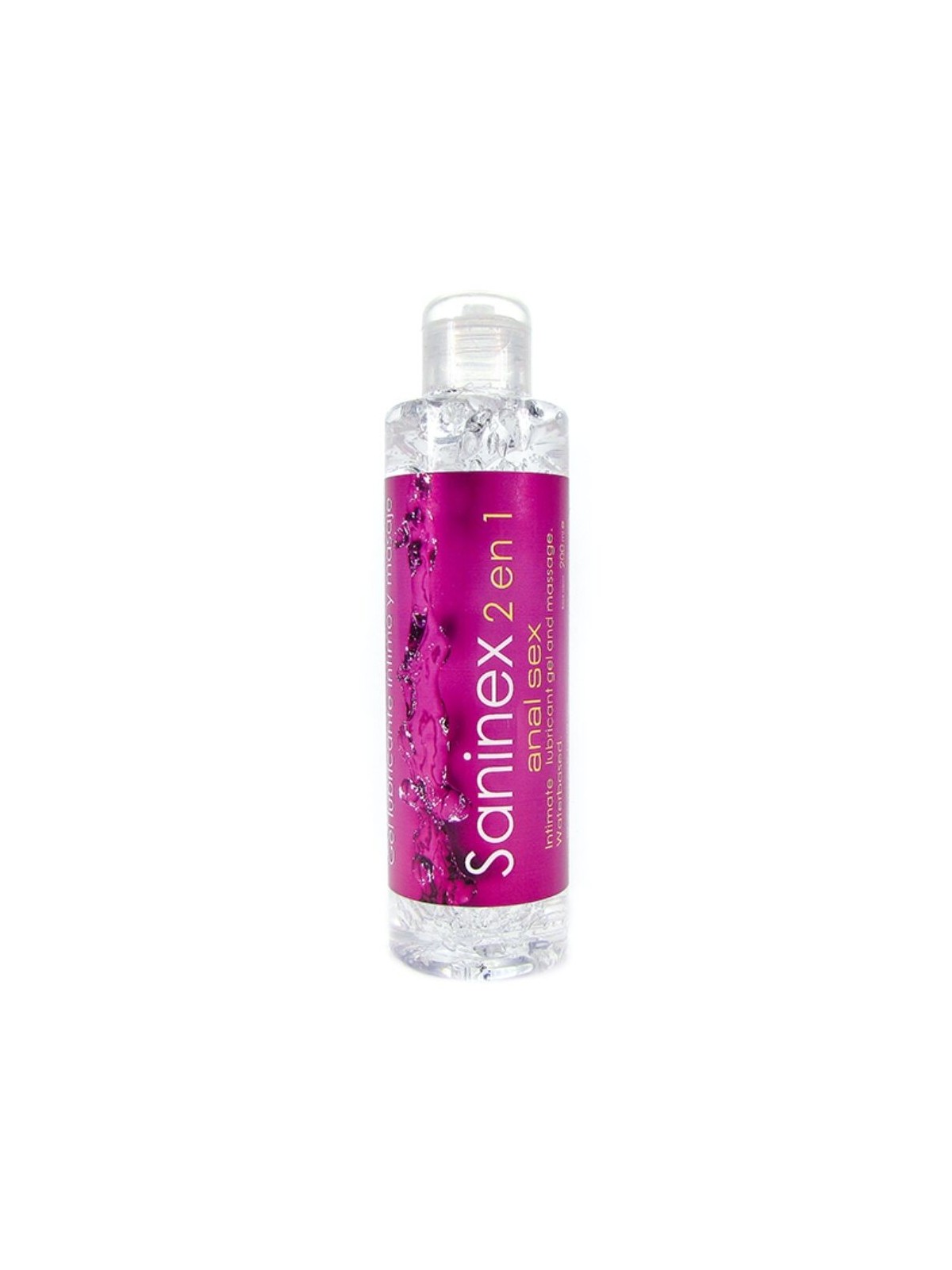Saninex Lubricante Base Agua Anal 200 ml - Comprar Lubricante anal Saninex - Lubricantes extra deslizantes (1)