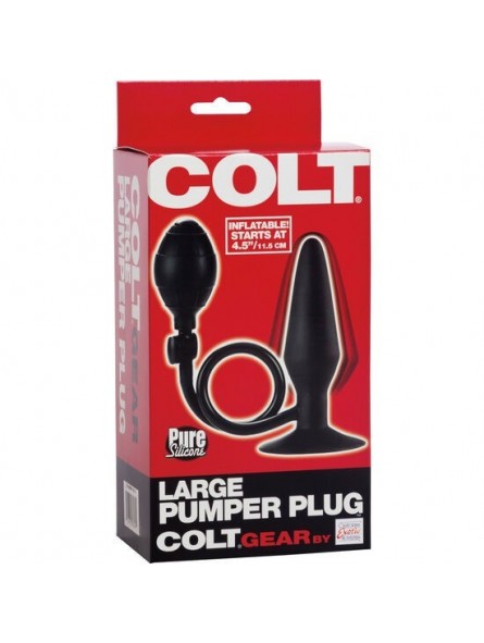 Colt Large Pumper Plug Negro - Comprar Plug anal California Exotics - Plugs anales (2)