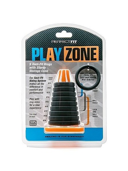 Perfect Fit Play Zone Kit 9 Anillos Con Cono - Comprar Anillo silicona pene Perfectfitbrand - Anillos de silicona pene (3)