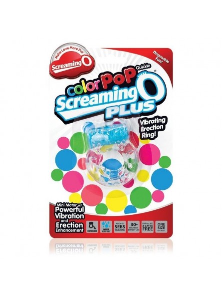Screaming O Color Pop Plus Anillo Azul - Comprar Anillo vibrador pene Screaming O - Anillos vibradores pene (2)