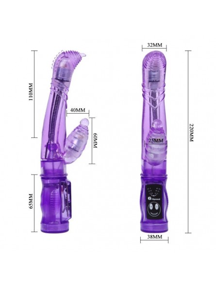 Cally Vibrador Flexible Regulable - Comprar Conejito rotador Baile - Conejito rampante (3)