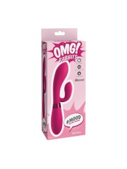 Omg Mood Silicone Vibrador Rosa - Comprar Conejito vibrador Omg - Conejito rampante (3)