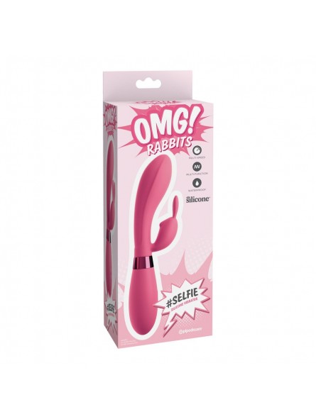 Omg Selfie Silicone Vibrator Rabbit Pink - Comprar Conejito vibrador Omg - Conejito rampante (3)