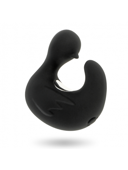 Black&Silver Dedal Estimulador De Silicona Recargable Duckymania - Comprar Dedo vibrador Black&Silver - Vibradores de dedo (2)