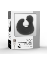 Black&Silver Dedal Estimulador De Silicona Recargable Duckymania - Comprar Dedo vibrador Black&Silver - Vibradores de dedo (5)