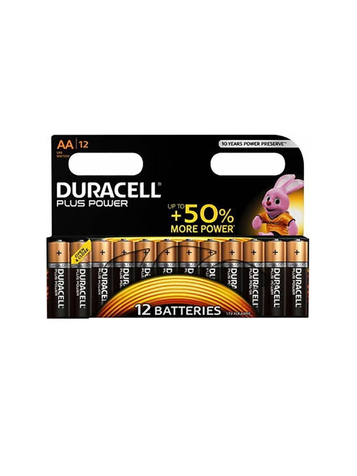 Duracell Plus Power Pila Alcalina AA LR6 Blíster*12 - Comprar Pilas y baterías Duracell - Pilas & baterías (1)