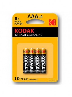 Kodak Xtralife Pila Alcalina AAA LR03 Blíster*4 - Comprar Pilas y baterías Kodak - Pilas & baterías (1)