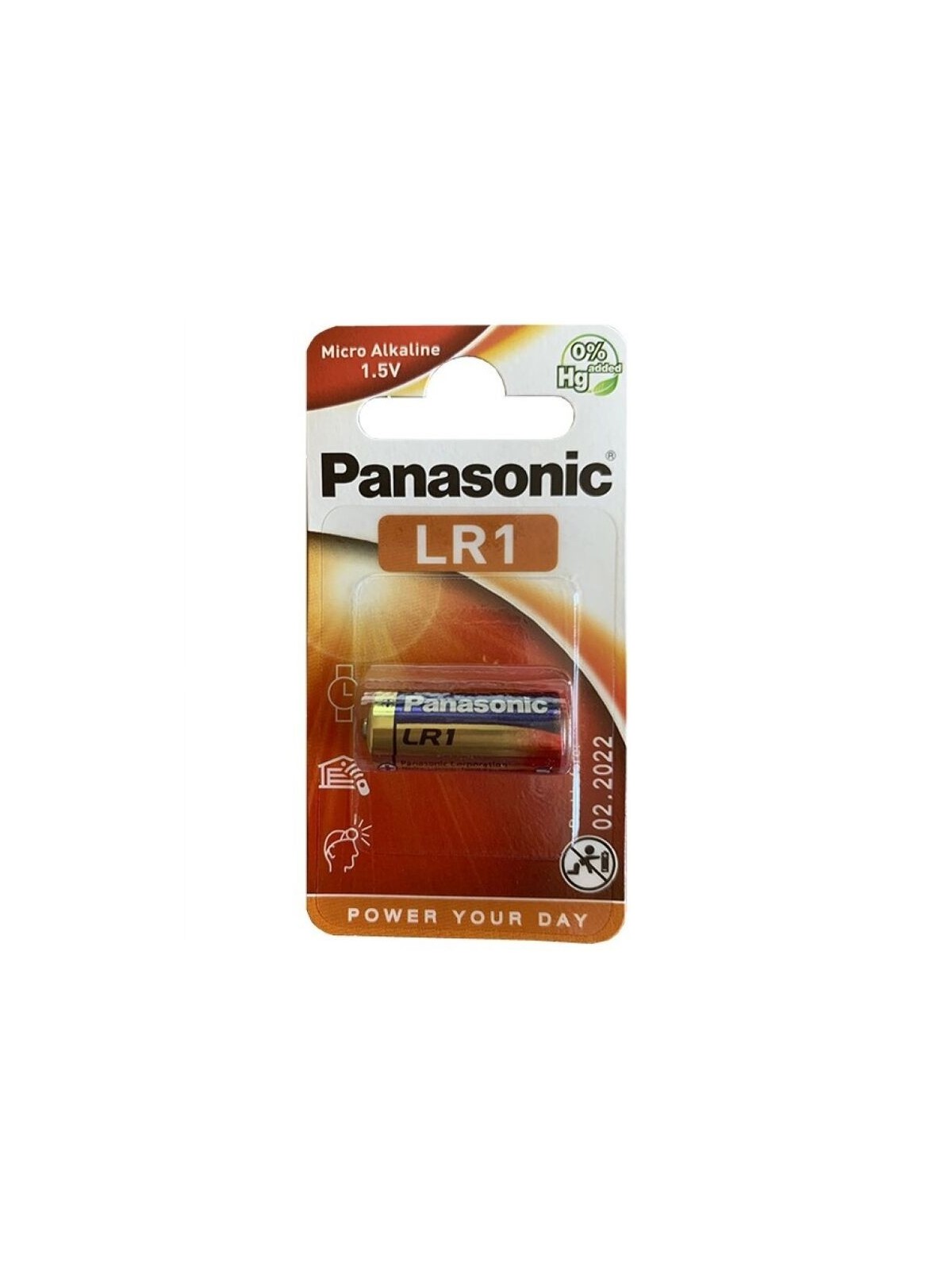 Panasonic Pila Alcalina LR1 1.5V Blíster 1 ud - Comprar Pilas y baterías Panasonic - Pilas & baterías (1)