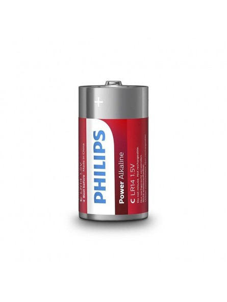 Philips Power Alkaline Pila C LR14 Blíster*2 - Comprar Pilas y baterías Phillips - Pilas & baterías (2)