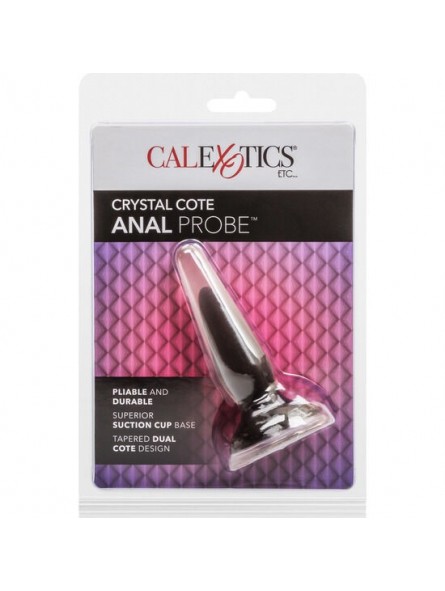 Calex Crystal Cote Plug Negro - Comprar Plug anal California Exotics - Plugs anales (2)
