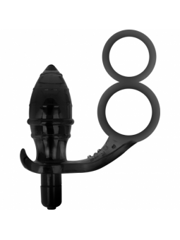 Addicted Toys Plug Anal Con Anilla Doble Negro - Comprar Estimulador próstata Addicted Toys - Estimuladores prostáticos (1)
