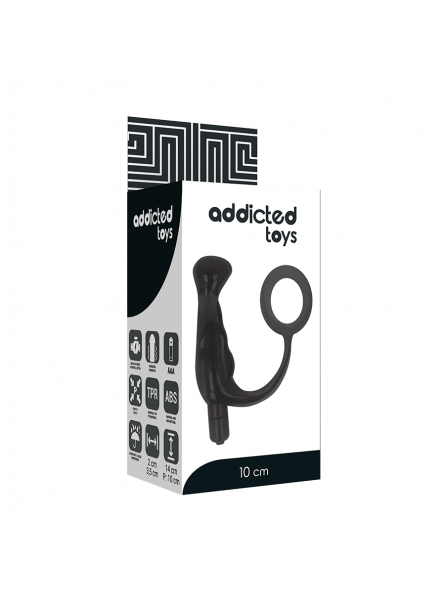Addicted Toys Vibrador Prostático Negro 10 cm - Comprar Estimulador próstata Addicted Toys - Estimuladores prostáticos (4)