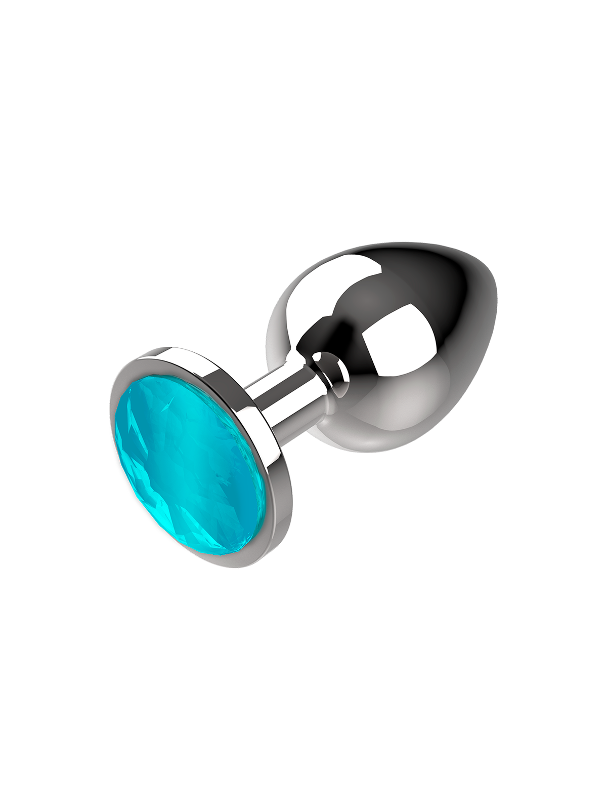 Coquette Plug Anal De Metal Cristal Azul - Comprar Plug anal Coquette - Plugs anales (3)