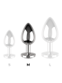 Coquette Plug Anal De Metal Cristal Clear - Comprar Plug anal Coquette - Plugs anales (4)