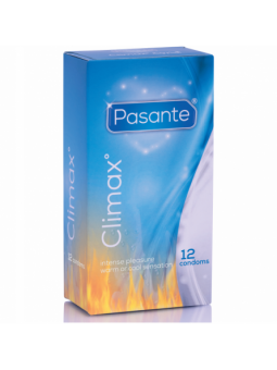 Pasante Clímax 6 Efecto Calor + 6 Efecto Frio & 12Unidades - Comprar Condones especiales Pasante - Preservativos especiales (1)