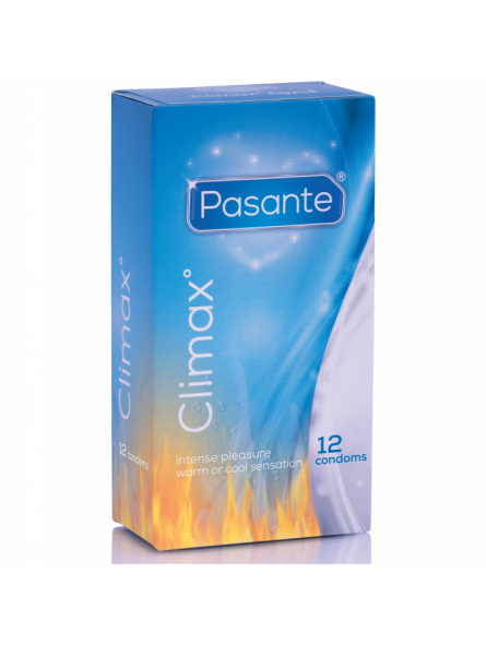 Pasante Clímax 6 Efecto Calor + 6 Efecto Frio & 12Unidades - Comprar Condones especiales Pasante - Preservativos especiales (1)