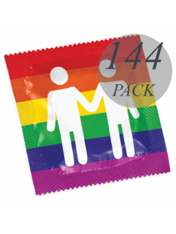 Pasante Formato Gay Pride 144 Pack - Comprar Condones naturales Pasante - Preservativos naturales (1)