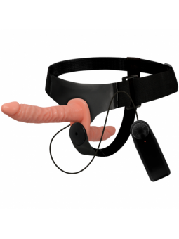 Harness Attraction Harris Doble Penetración Con Vibración 18 X 3.5 cm - Comprar Arnés doble sexual Harness Attraction - Arneses 