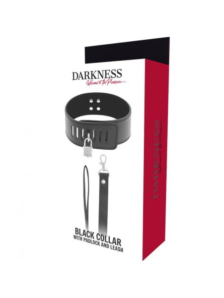Dark Ness Collar Bdsm Con Candado Negro - Comprar Collar BDSM Darkness - Collares BDSM (4)