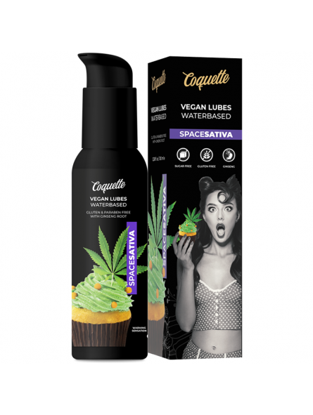 Coquette Premium Experience Lubricante Calor Space Sativa 100 ml - Comprar Gel aceite cannabis Coquette - Lubricantes veganos (2