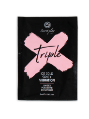 Secretplay Monodosis Triple x Intensificador Placer - Comprar Vibrador líquido Secretplay - Lubricantes monodosis (1)