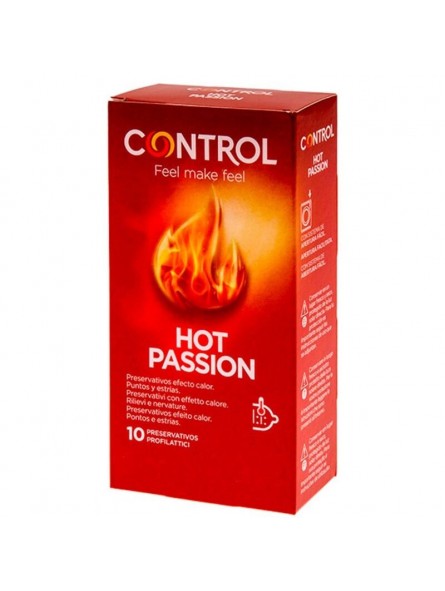 Control Hot Passion Preservativos Efecto Calor 10 Unidades - Comprar Condones especiales Control - Preservativos especiales (1)