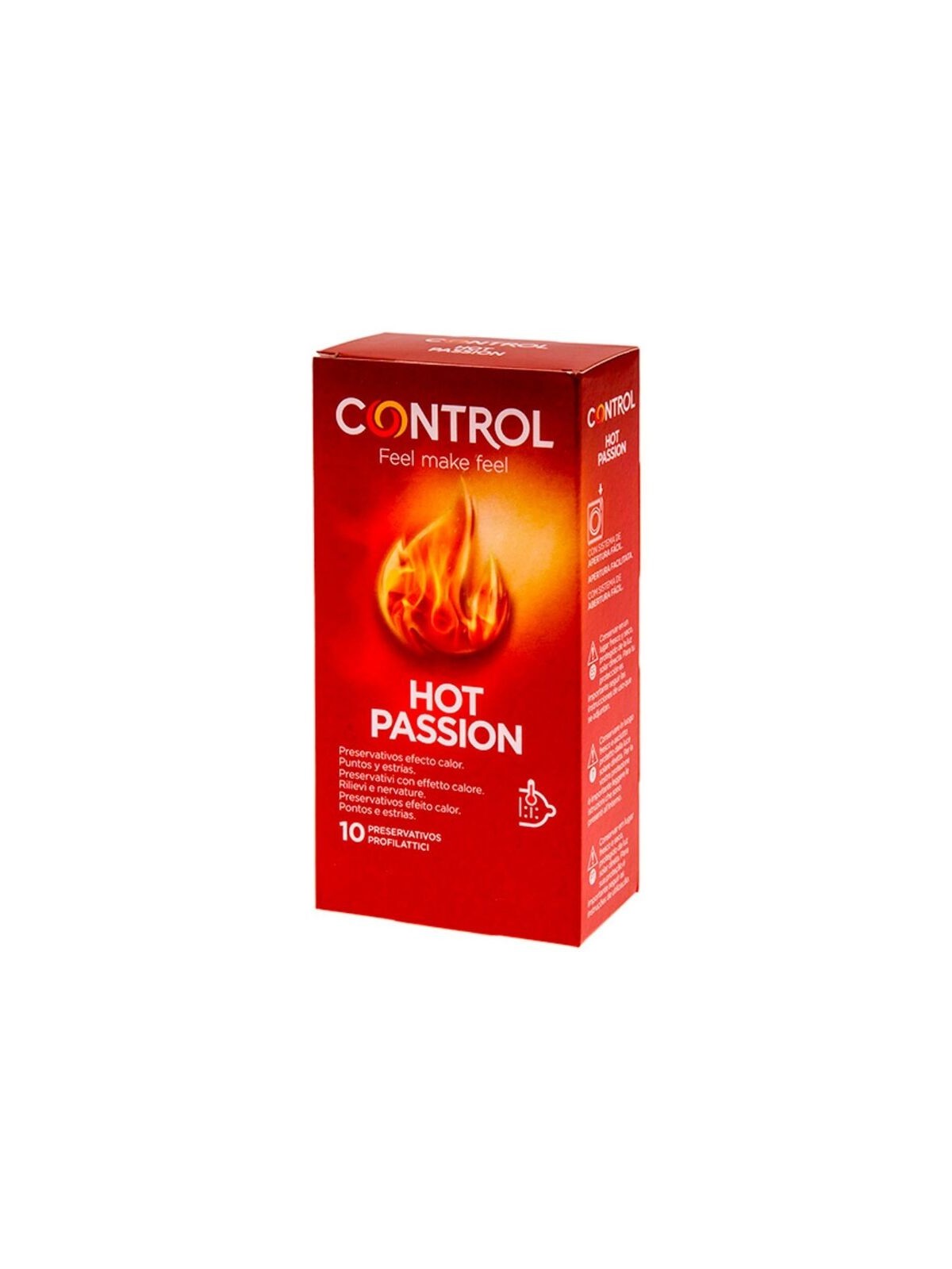 Control Hot Passion Preservativos Efecto Calor 10 Unidades - Comprar Condones especiales Control - Preservativos especiales (1)