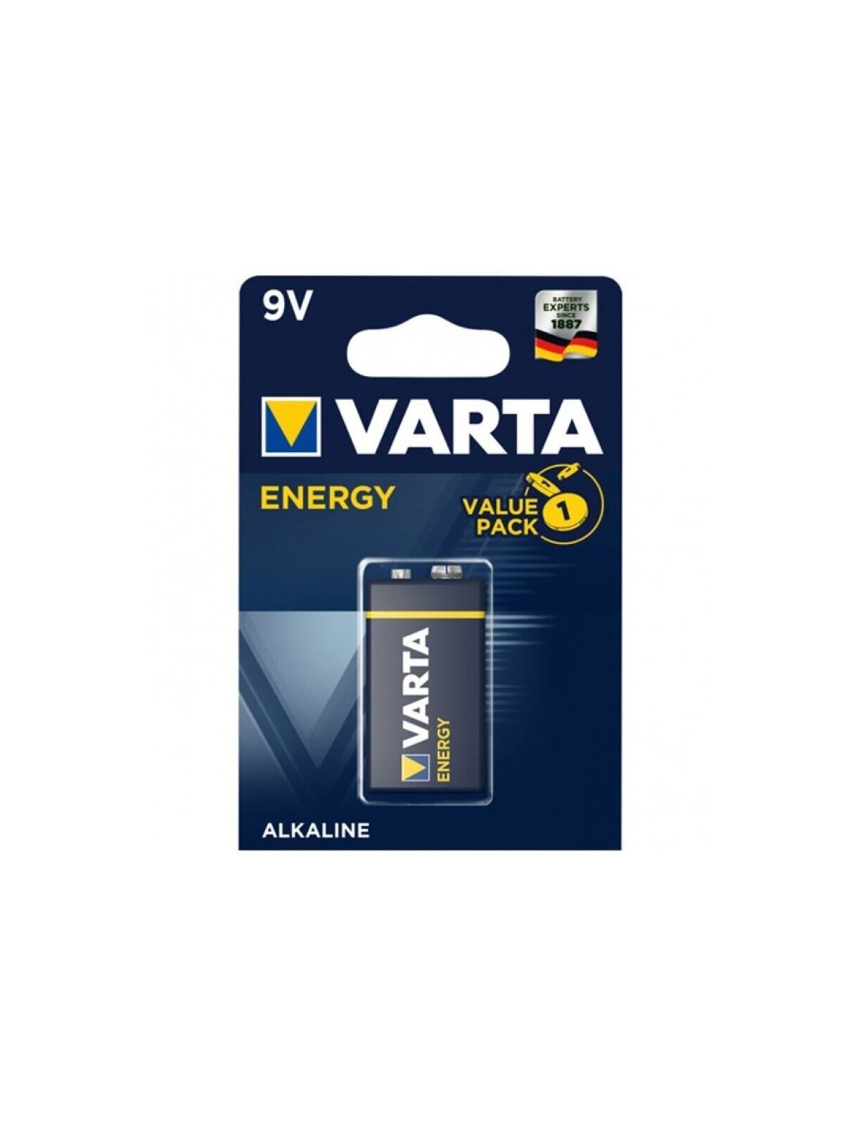 Varta Energy Pila Alcalina 9V Lr61 Blister*1 - Comprar Pilas y baterías Varta - Pilas & baterías (1)