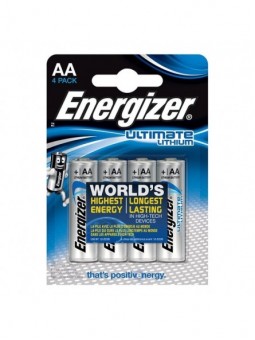 Energizer Ultimate Lithium Pila Litio Aa L91 Lr6 1,5V Blister*4 - Comprar Pilas y baterías Energizer - Pilas & baterías (1)