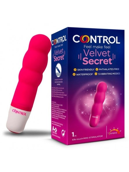 Control Velvet Secret Mini Estimulador - Comprar Bala vibradora Control - Balas vibradoras (4)