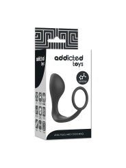 Addicted Toys Plug Anal Con Anillo Silicona Negro - Comprar Estimulador próstata Addicted Toys - Estimuladores prostáticos (6)
