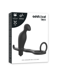 Addicted Toys Plug Anal Con Anillo Silicona Negro - Comprar Estimulador próstata Addicted Toys - Estimuladores prostáticos (4)
