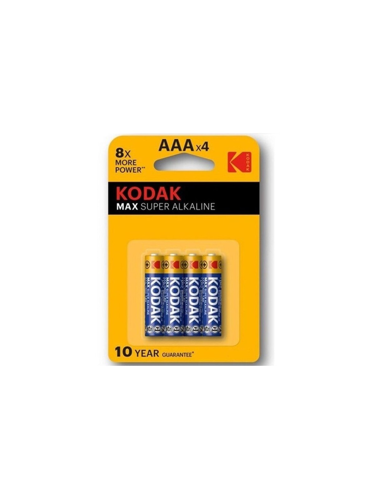 Kodak Max Super Pila Alcalina AAA LR03 Blíster*4 - Comprar Pilas y baterías Kodak - Pilas & baterías (1)
