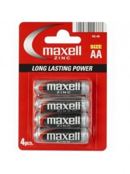 Maxell Pila Salina Manganeso Aa R6 Blister*4 - Comprar Pilas y baterías Maxell - Pilas & baterías (1)