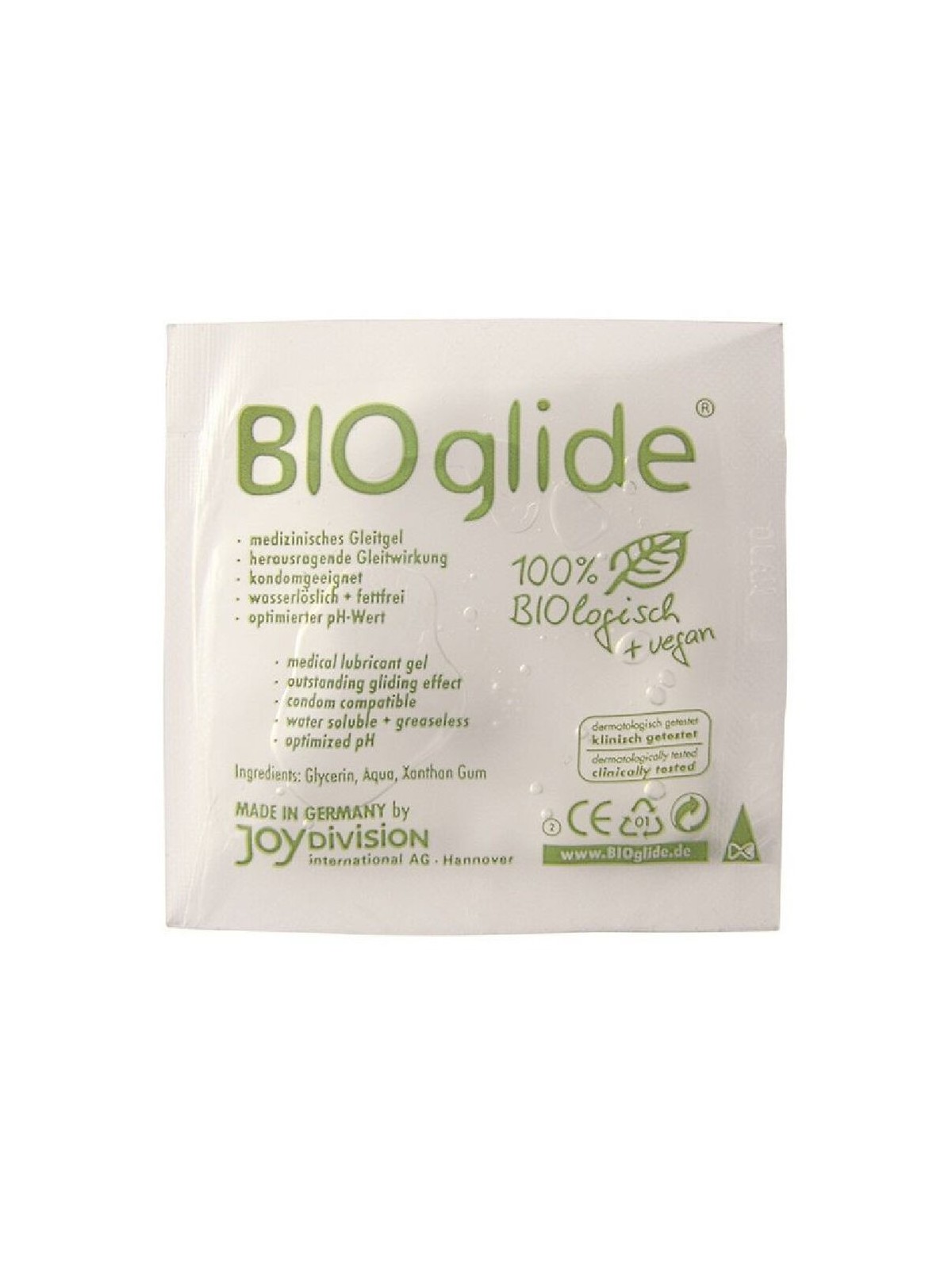 Bioglide Natural Monodosis - Comprar Lubricante vegano Bioglide - Lubricantes monodosis (1)