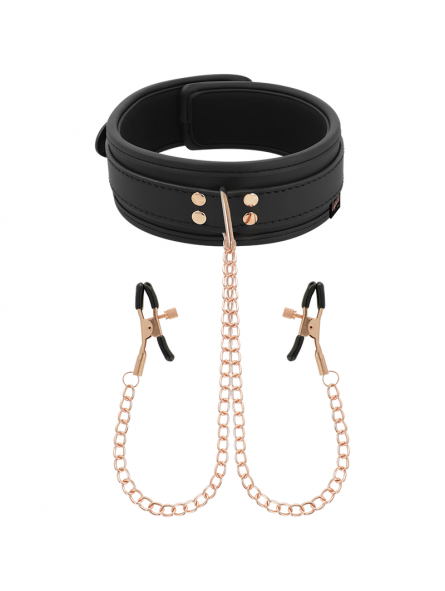 Coquette Fantasy Collar Con Pinzas Pezones - Comprar Collar BDSM Coquette - Collares BDSM (1)