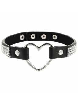 Coquette Choker Cuero Vegano Corazón - Comprar Collar BDSM Coquette - Collares BDSM (1)