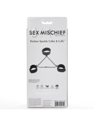 Sex & Mischief Collar Con Esposas Shadow Sparkle - Comprar Esposas sexuales Sex & Mischief - Collares BDSM (4)