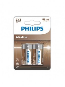 Philips Alkaline Pila C LR14 Blister 2 - Comprar Pilas y baterías Phillips - Pilas & baterías (1)
