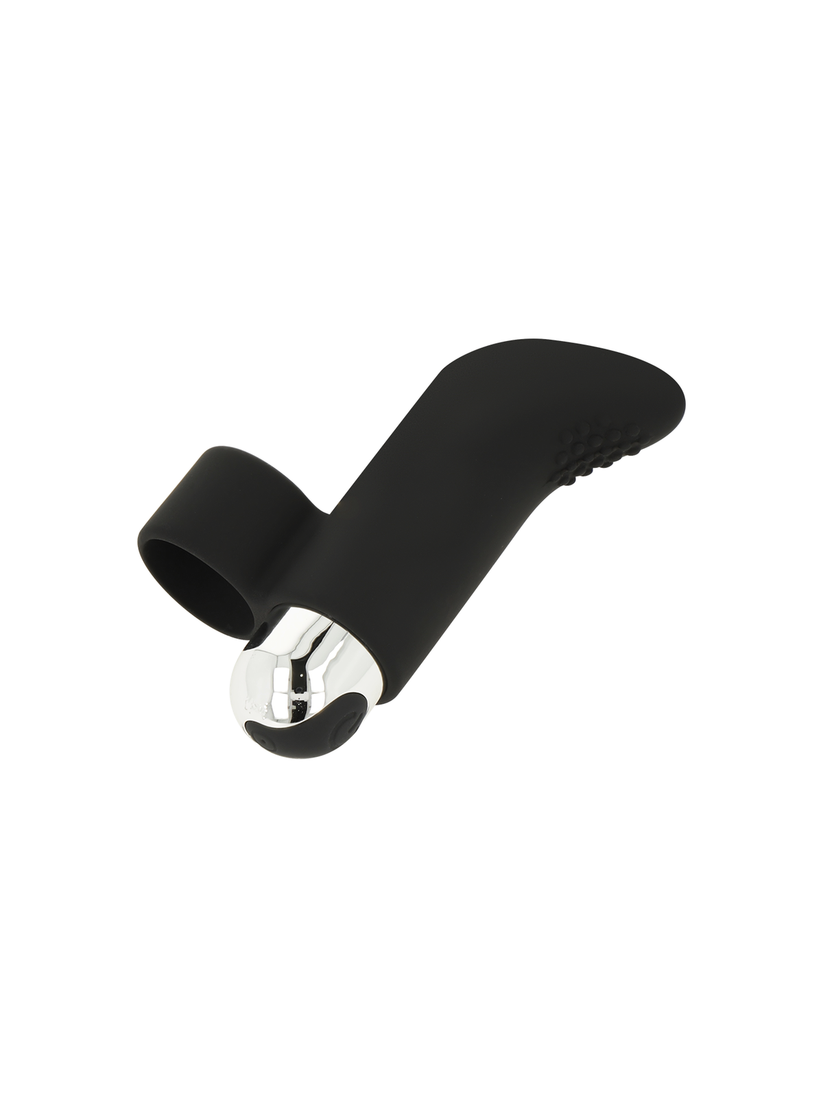 Ohmama Dedal Vibrador Texturado Recargable 8 cm Negro - Comprar Dedo vibrador Ohmama - Vibradores de dedo (1)
