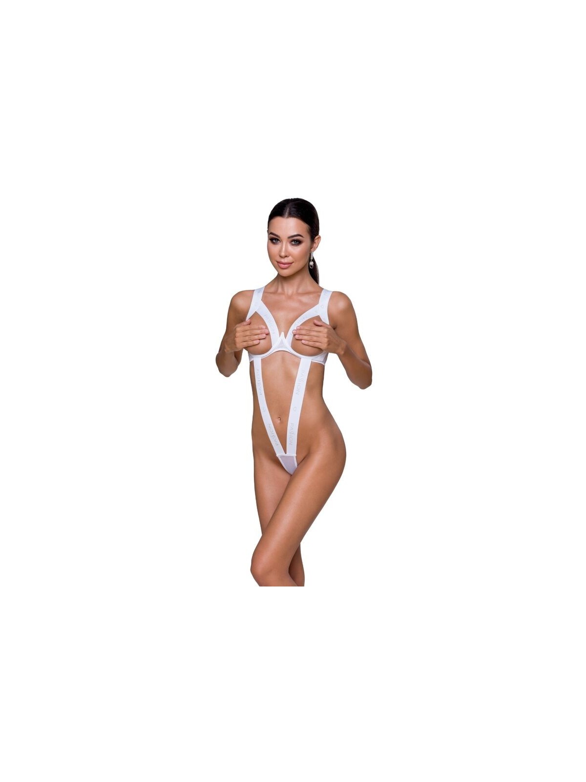 Passion Kyouka Teddy Blanco - Comprar Body sexy Passion - Bodys sexys (1)