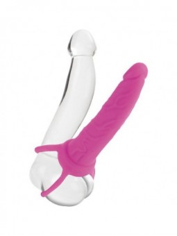 Calex Dual Penetrator Dildo Arnés Rosa | Arnés Erótico Doble