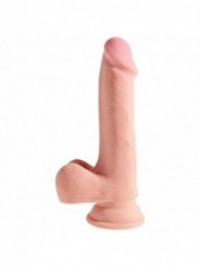 King Cock Dildo Triple Densidad Testículos 22.9 cm | Pene