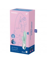 Satisfyer Air Pump Bunny 5+ Vibrador Rabbit Inflable App Verde
