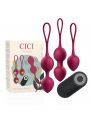 Cici Beauty Premium Silicone 3 Vibrating Kegel Beads Remote Control
