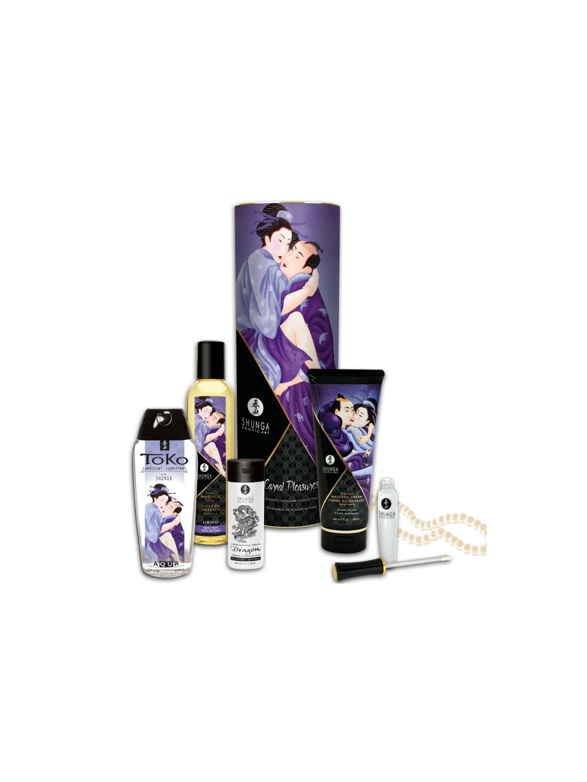 Shunga Colección Placeres Carnales | Kit Masaje Erótico