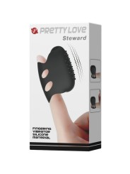 Pretty Love Flirtation Dedal Con Vibración Steward Negro - Comprar Dedo vibrador Pretty Love - Vibradores de dedo (4)